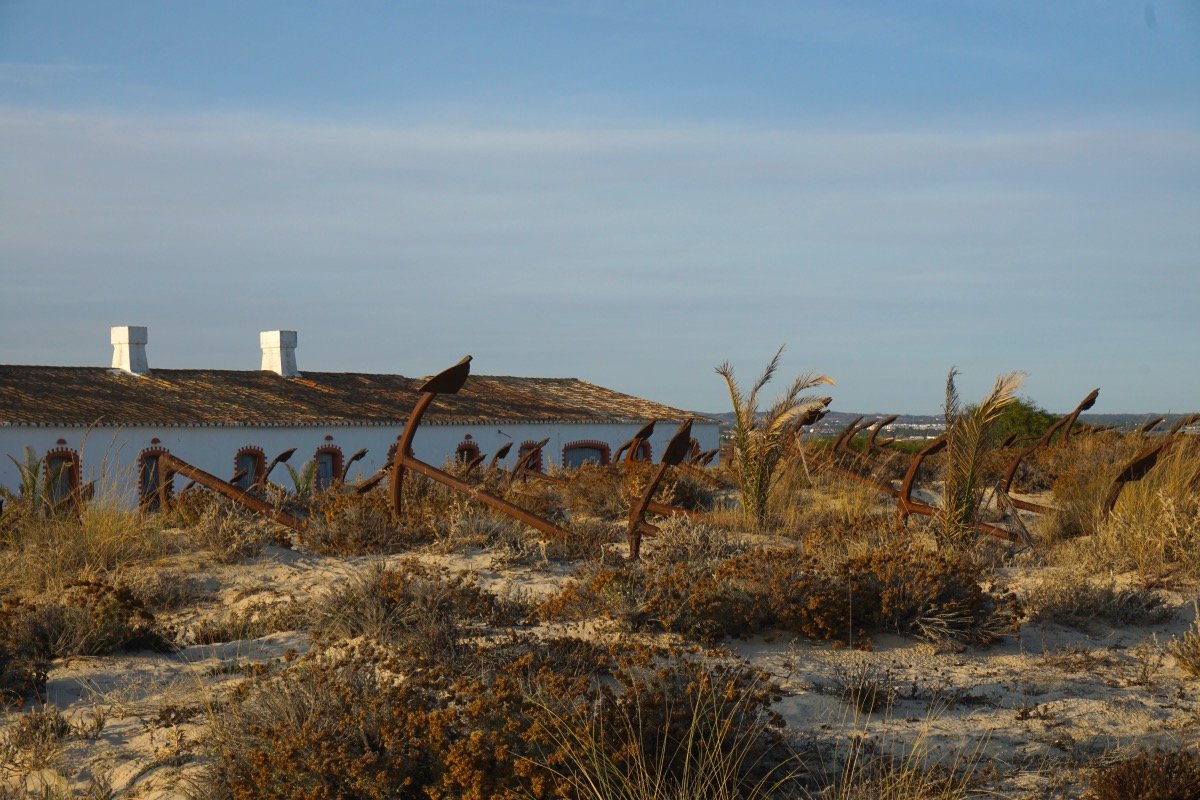 El cementerio de anclas, Playa de Barril