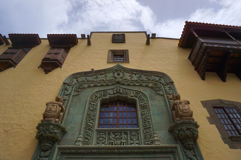 La fachada de la Casa Colón en La Vegueta