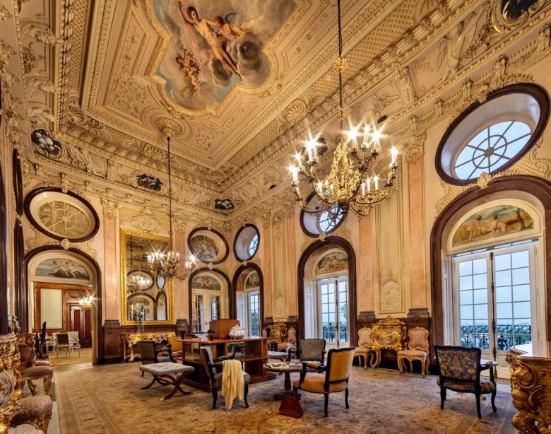 Salón del palacio de Estoi, foto de Booking